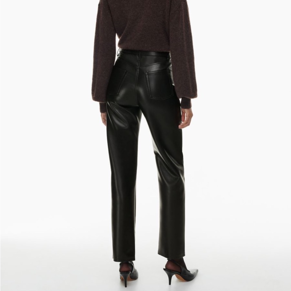High Waisted Vegan Leather Pants
